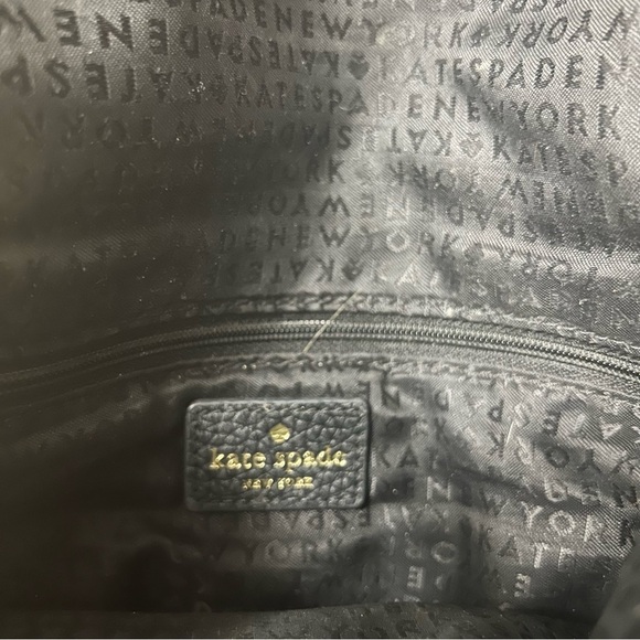 KATE SPADE New York Mini Carmen Southport Avenue Leather Fold-Over Bag Black - Picture 8 of 10